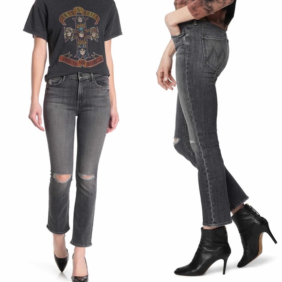 MOTHER Denim - MOTHER Mid-Rise Dazzler Ankle Cut Jeans